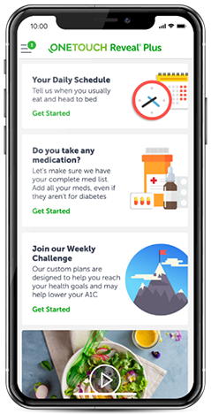 OneTouch Reveal® Plus Mobile Diabetes Coaching App