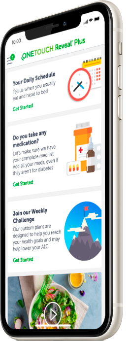 OneTouch Reveal® Plus Mobile Diabetes Coaching App